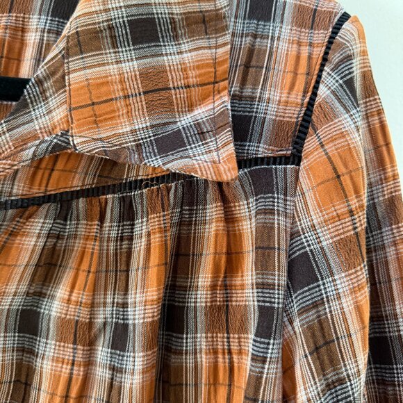 NWT Anthem The Label Button Down Plaid Top. Size small - Picture 7 of 12